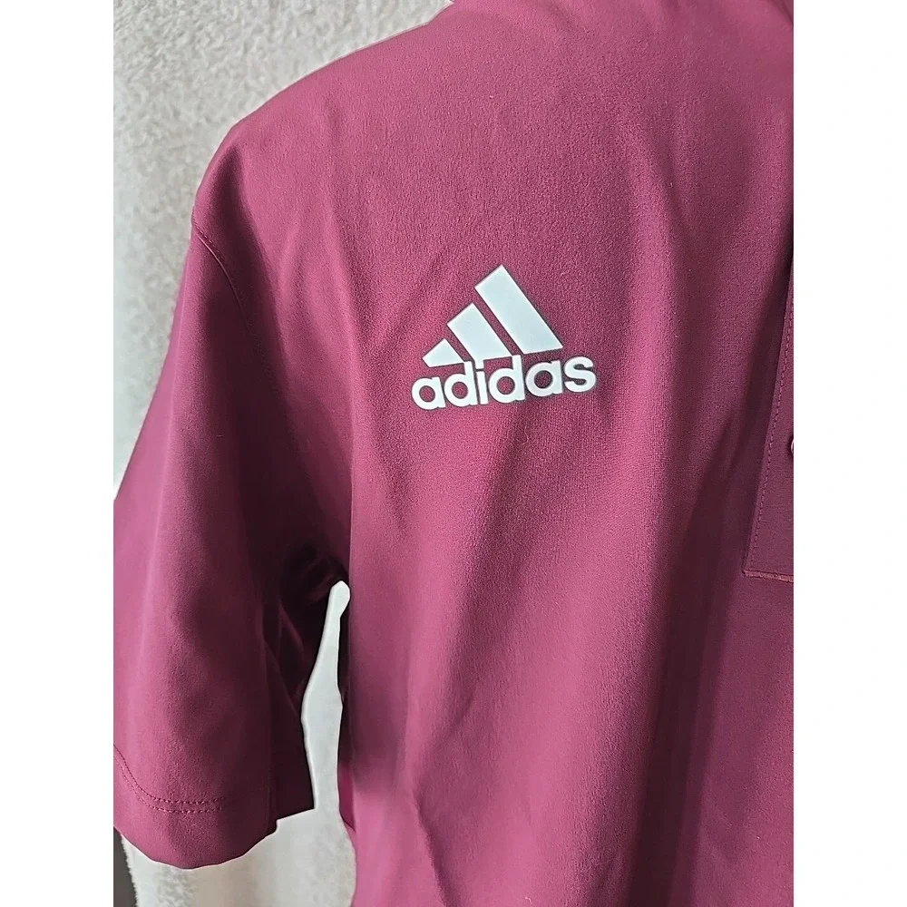 Adidas Men's M‎ STM Polo. Maroon New W/tags. Size S Golf Golfing